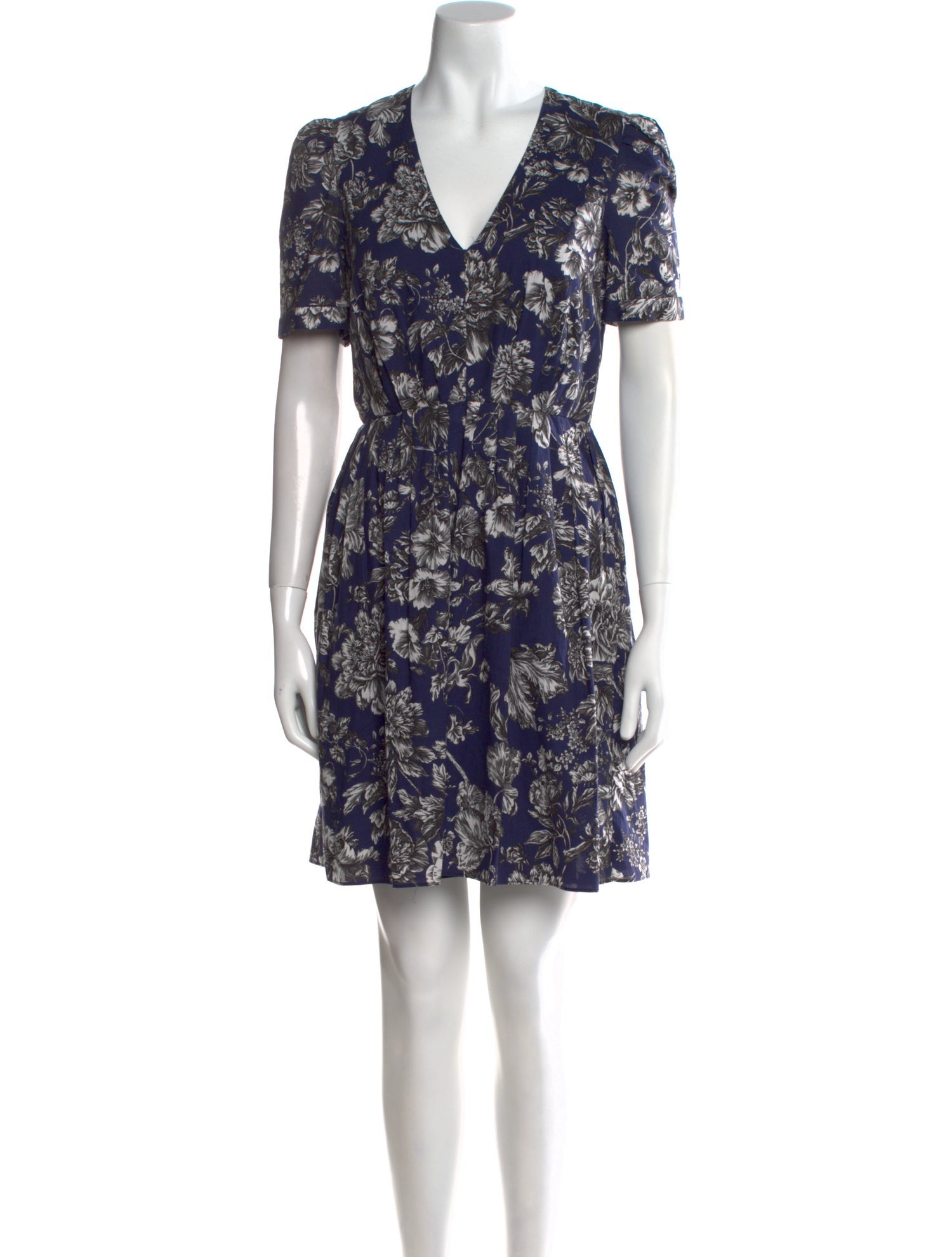 Adam Lippes Floral Print Mini Dress