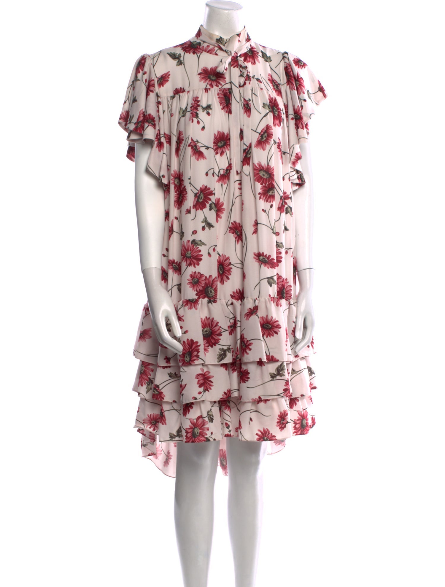 Adam Lippes Floral Print Midi Length Dress