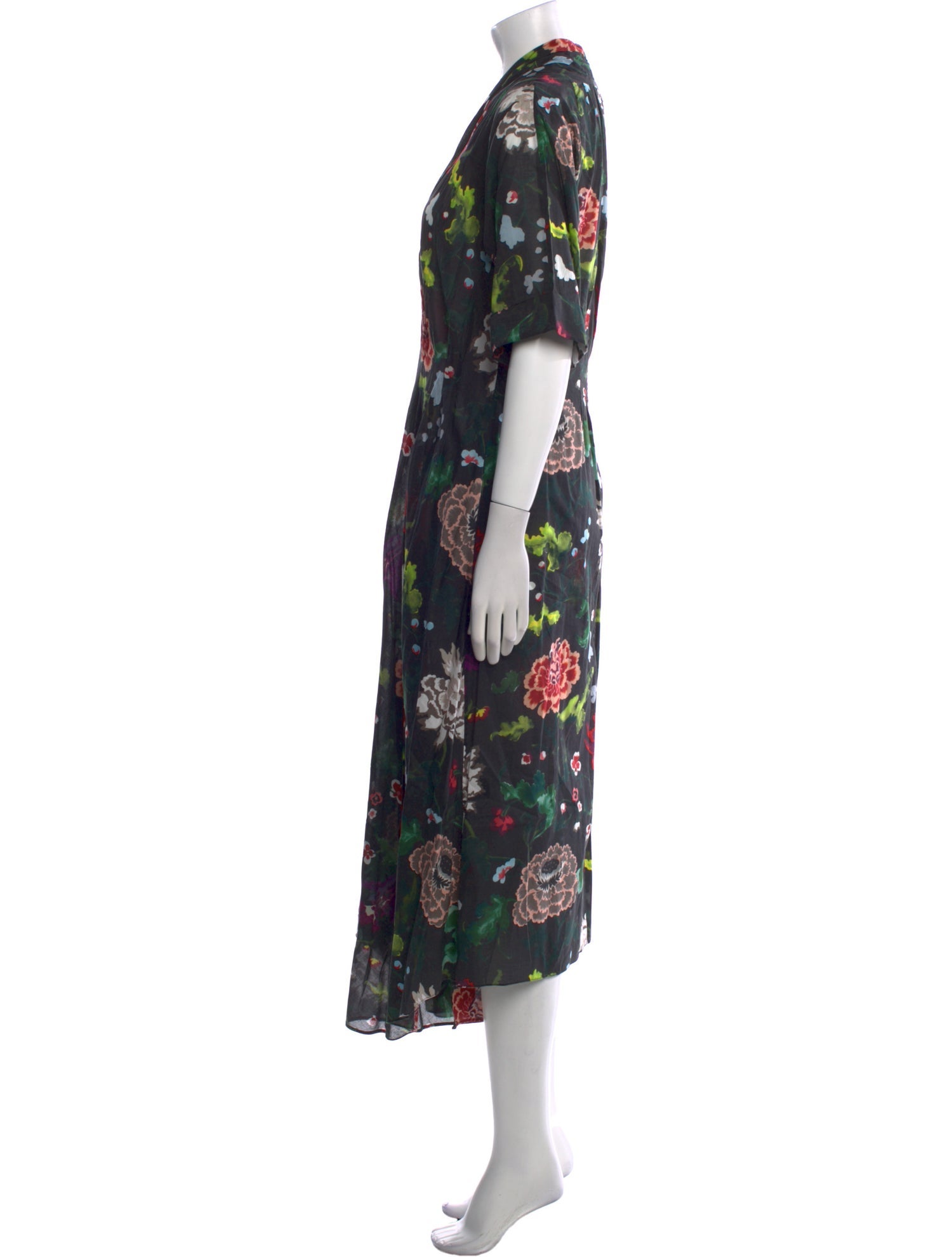 Adam Lippes Floral Print Long Dress