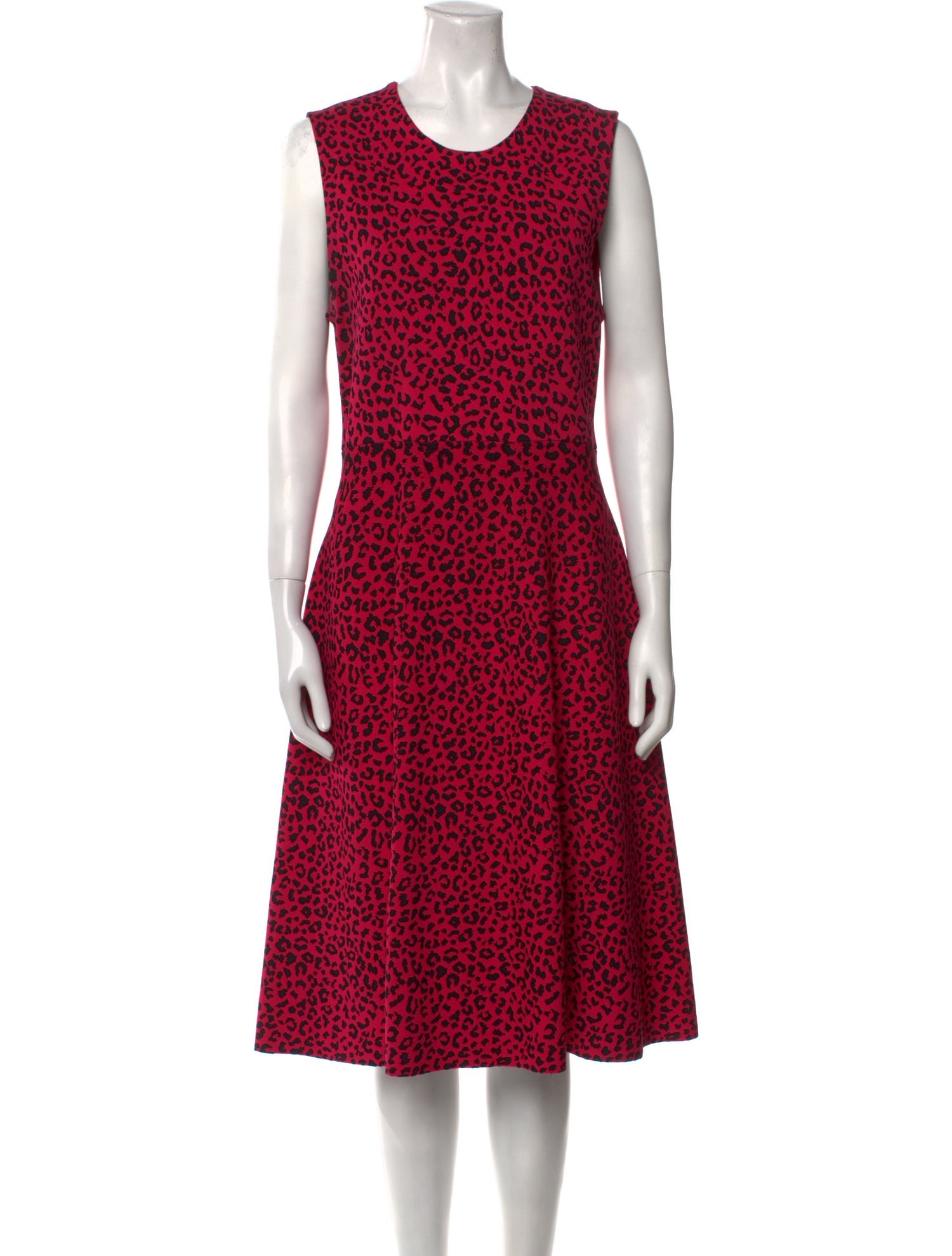 Adam Lippes Animal Print Midi Length Dress