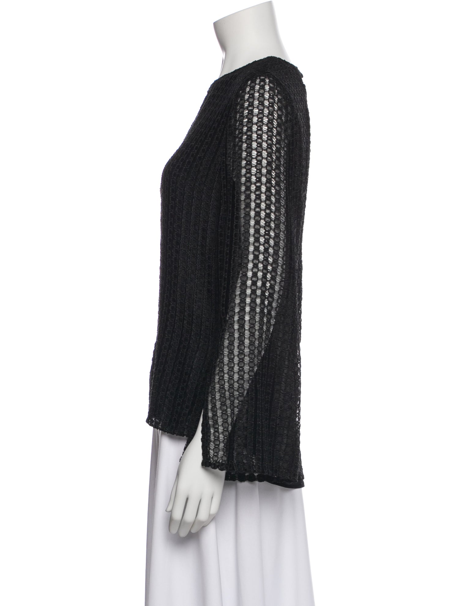 Adam Lippes Crew Neck Long Sleeve Top