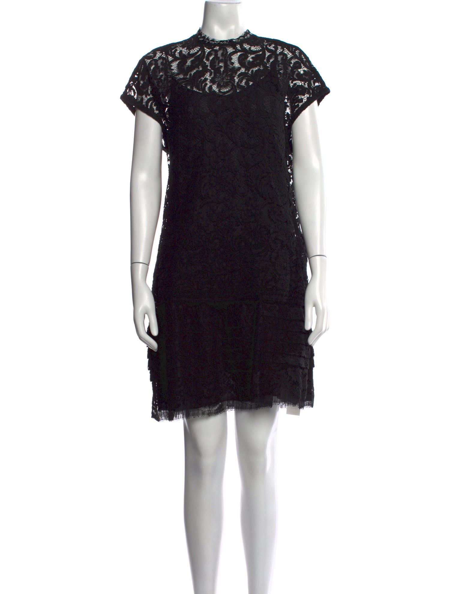 Adam Lippes Lace Pattern Mini Dress