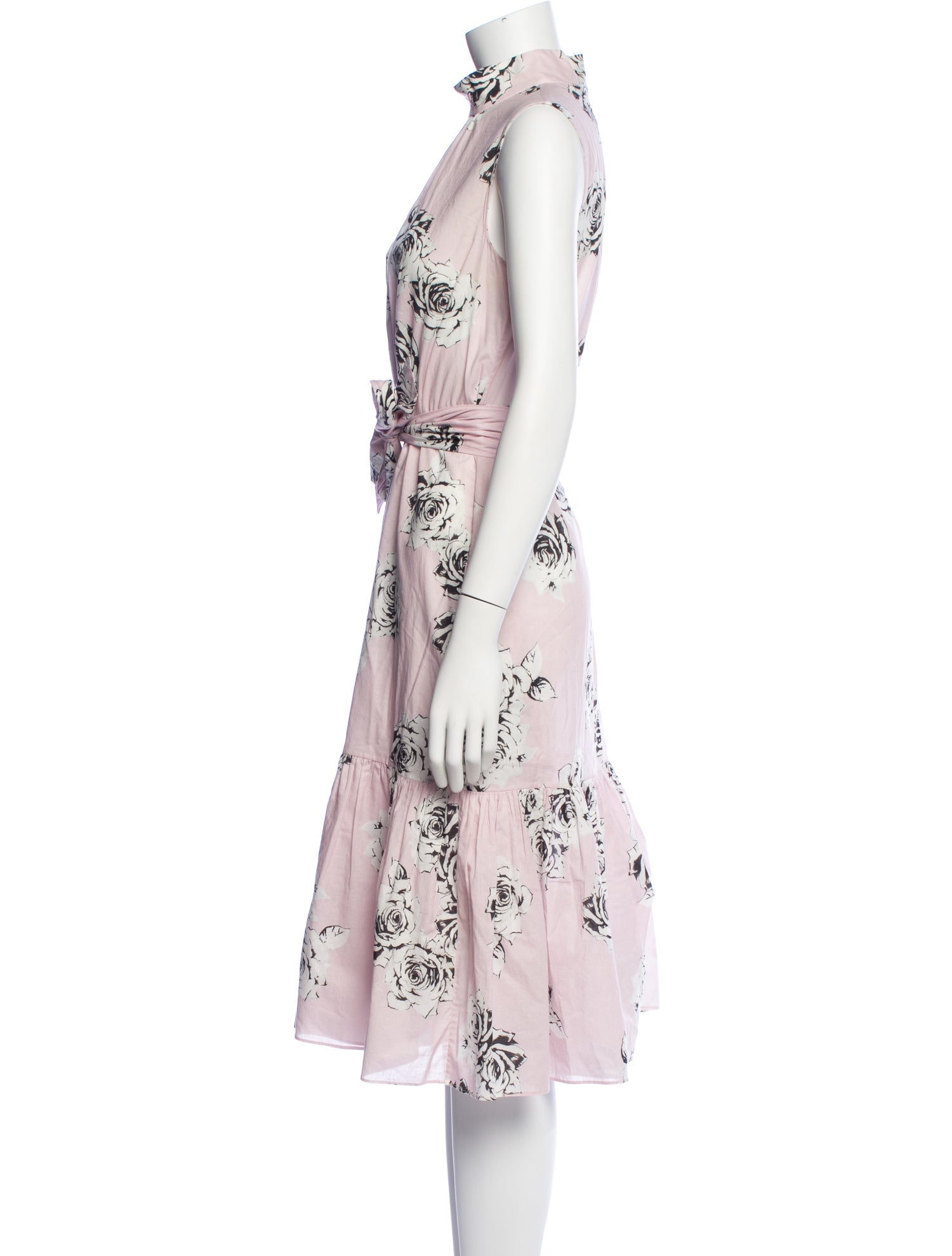 Adam Lippes Floral Print Knee-Length Dress