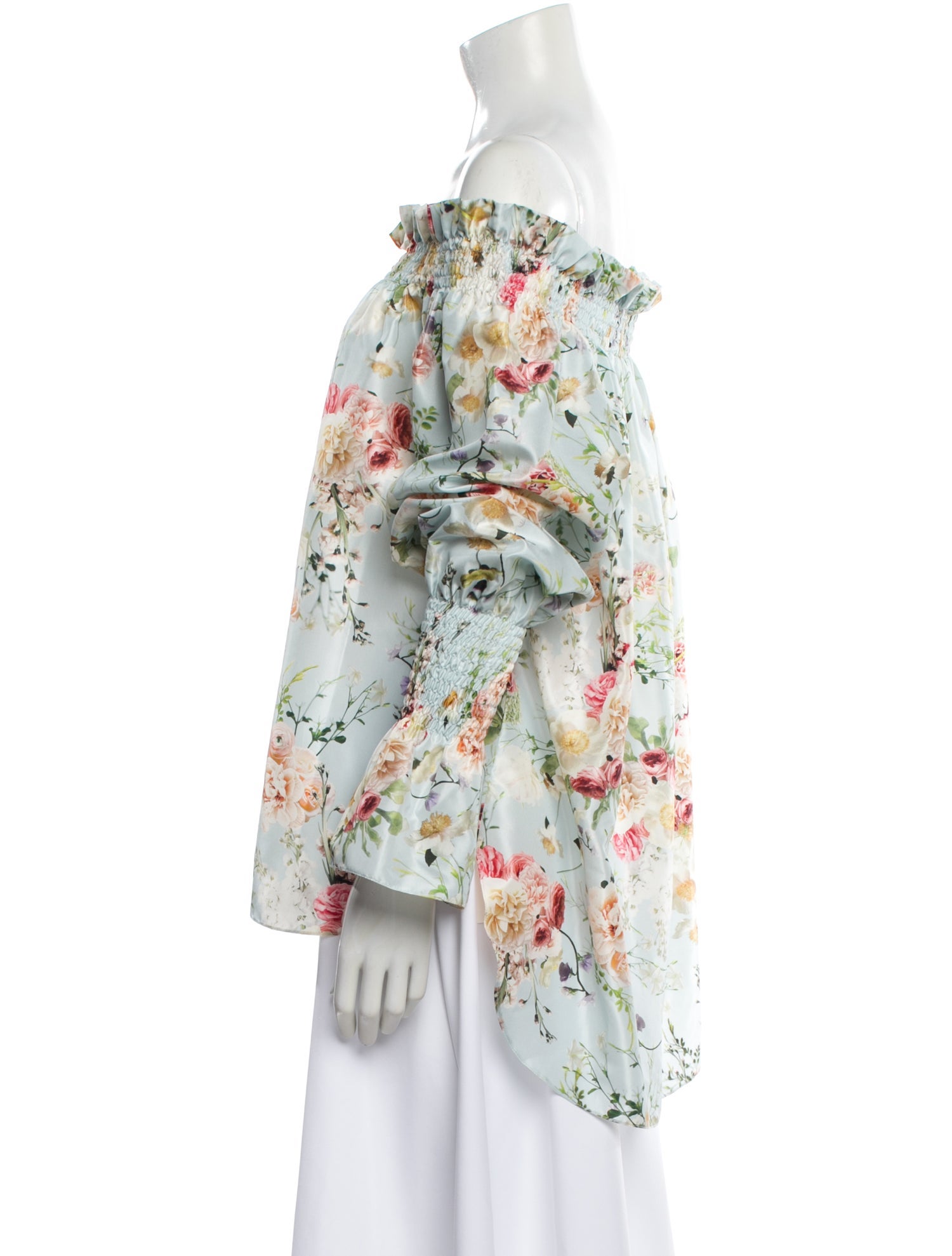 Adam Lippes Silk Floral Print Blouse