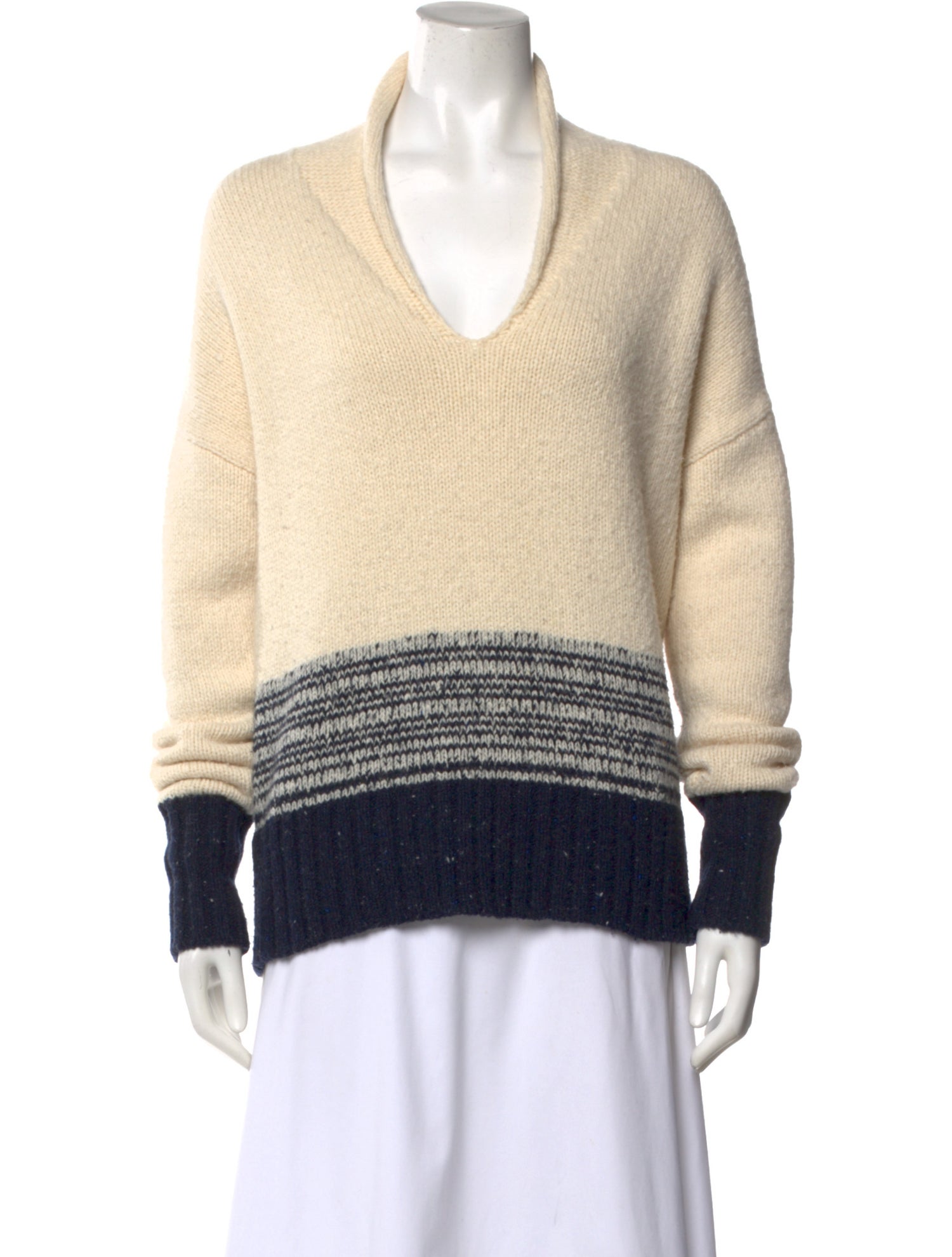 Adam Lippes Wool Striped Sweater