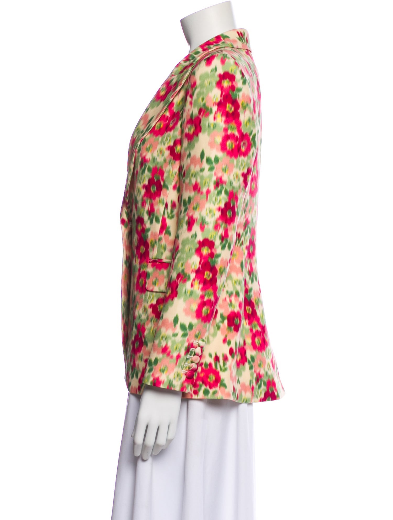 Adam Lippes Wool Floral Print Blazer