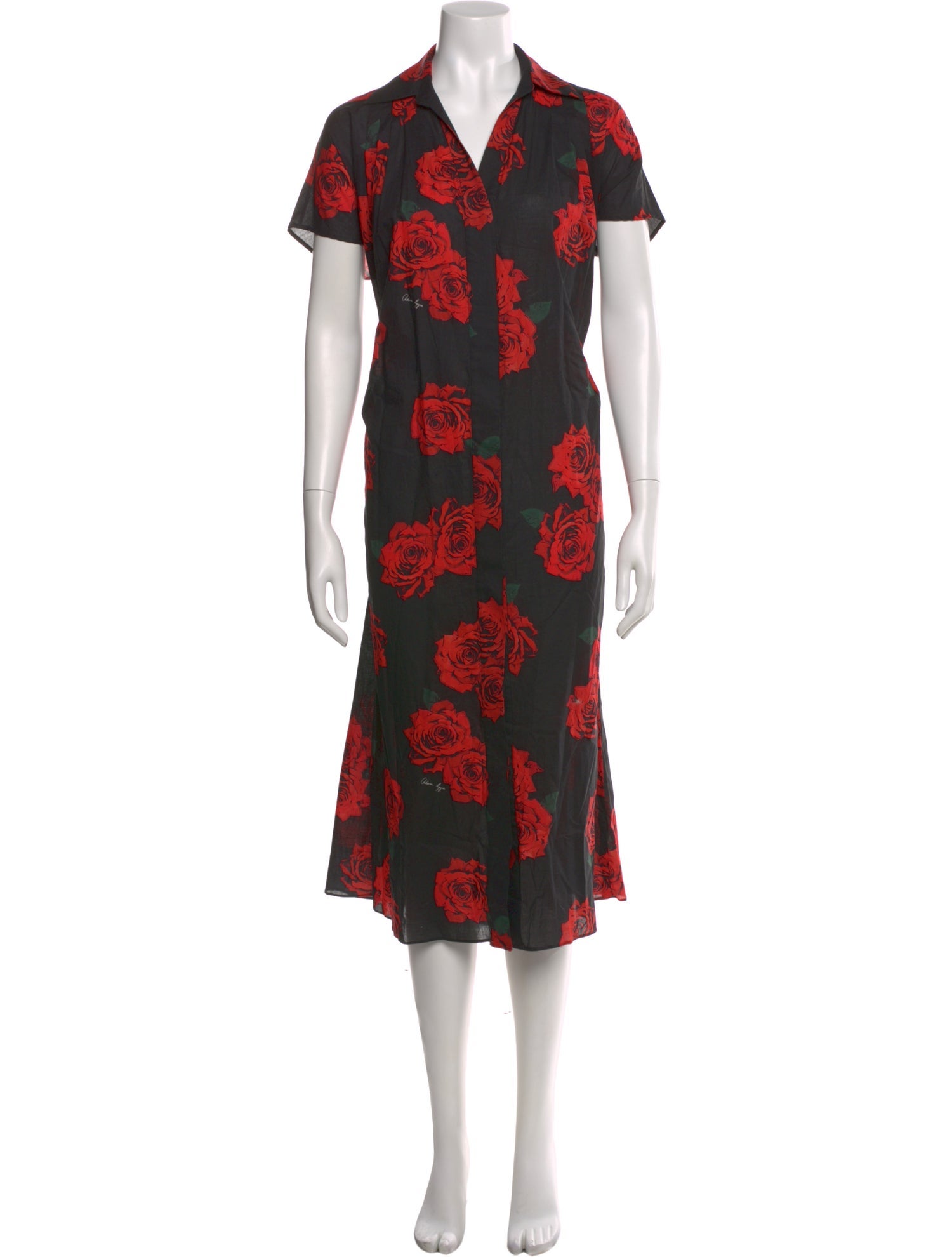Adam Lippes Floral Print Long Dress
