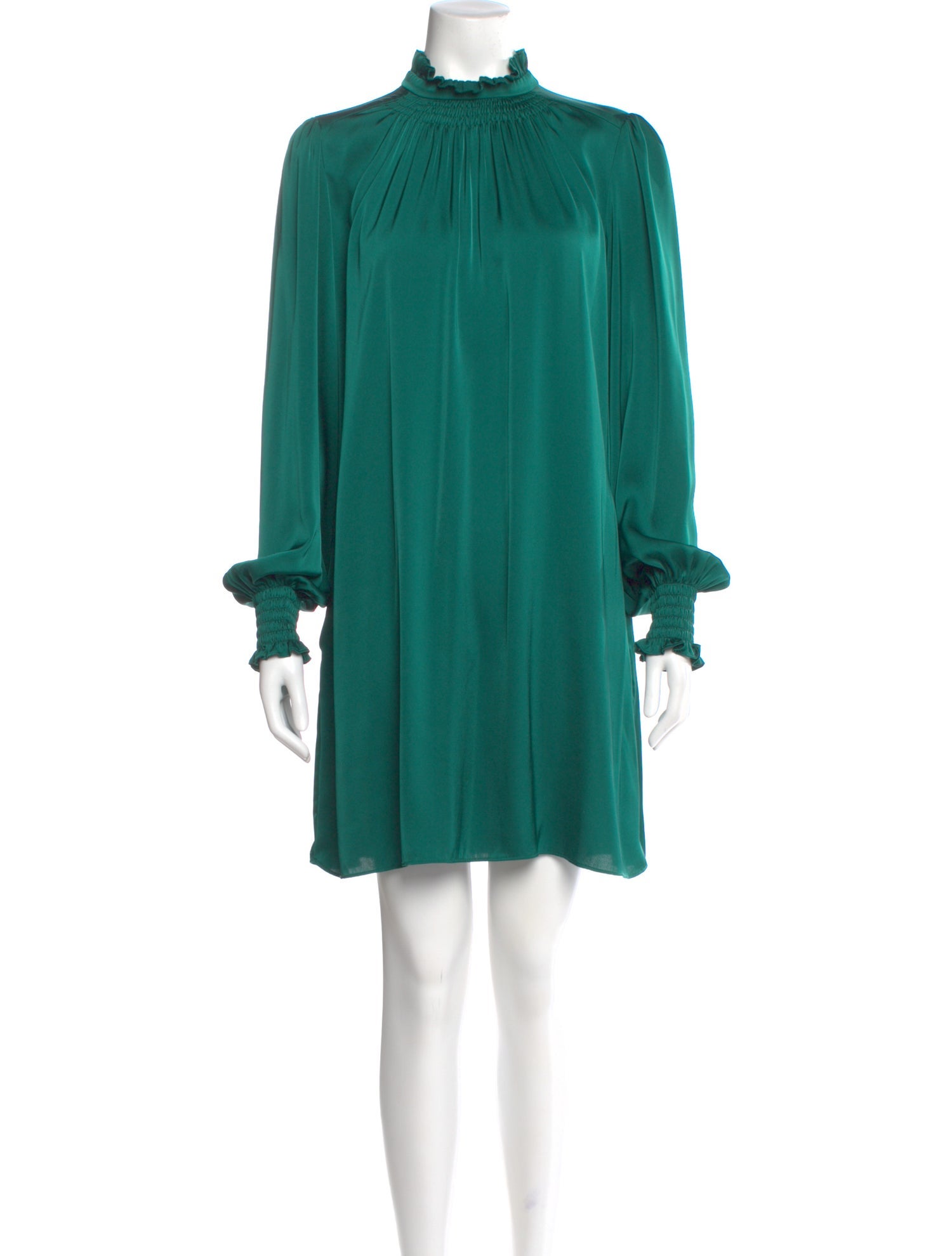 Adam Lippes Mock Neck Mini Dress