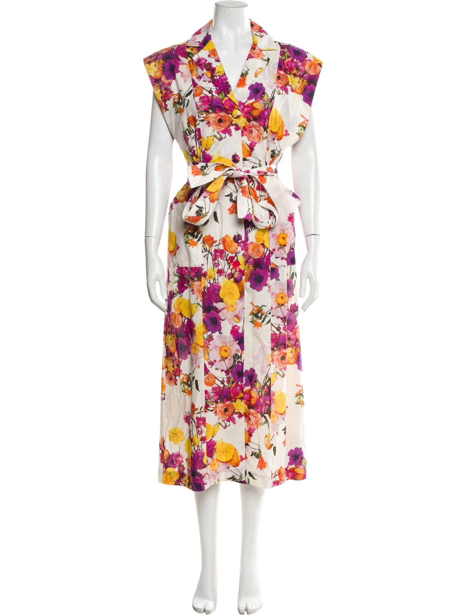 Adam Lippes Floral Print Long Dress