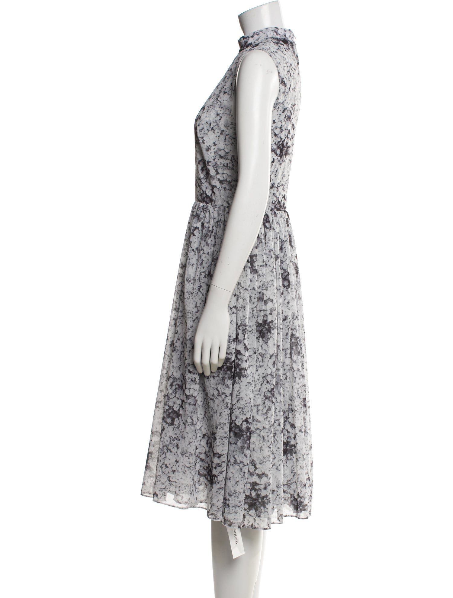 Adam Lippes Floral Print Midi Length Dress