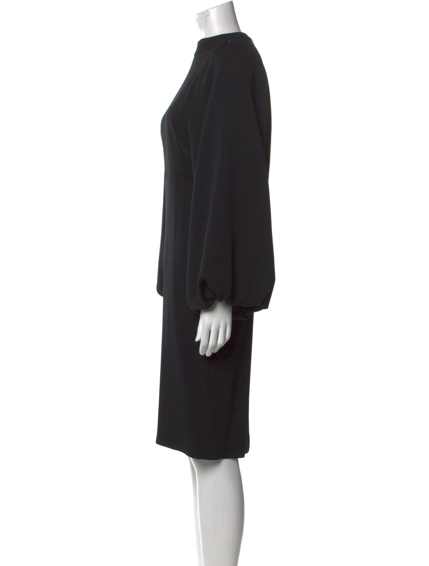 Adam Lippes Mock Neck Midi Length Dress