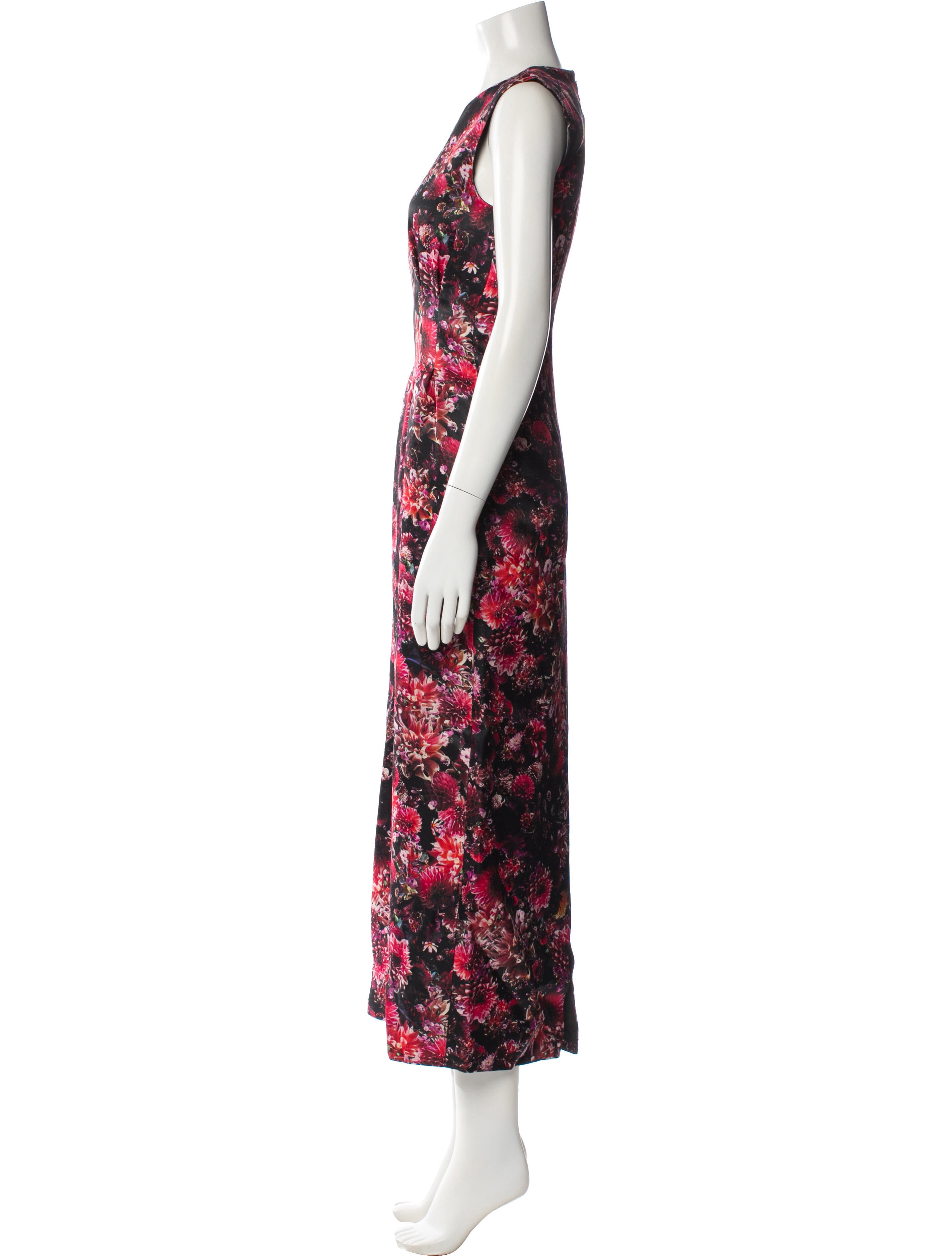 Adam Lippes Floral Print Long Dress
