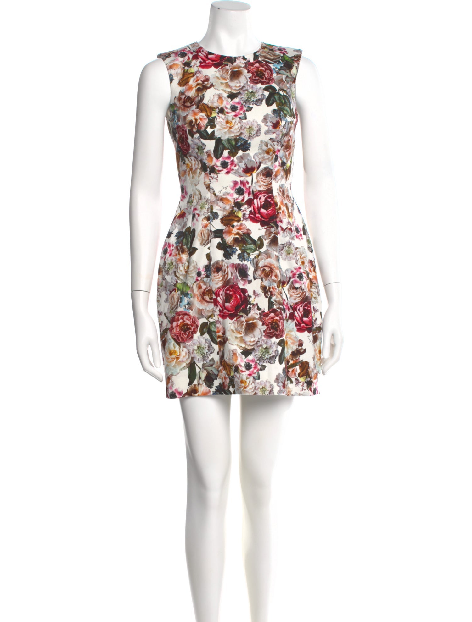Adam Lippes Floral Print Mini Dress
