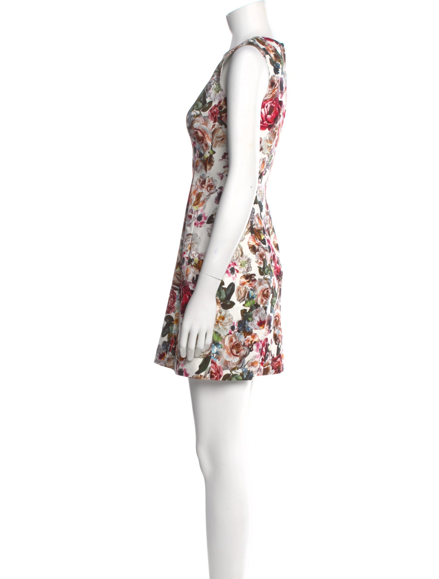 Adam Lippes Floral Print Mini Dress