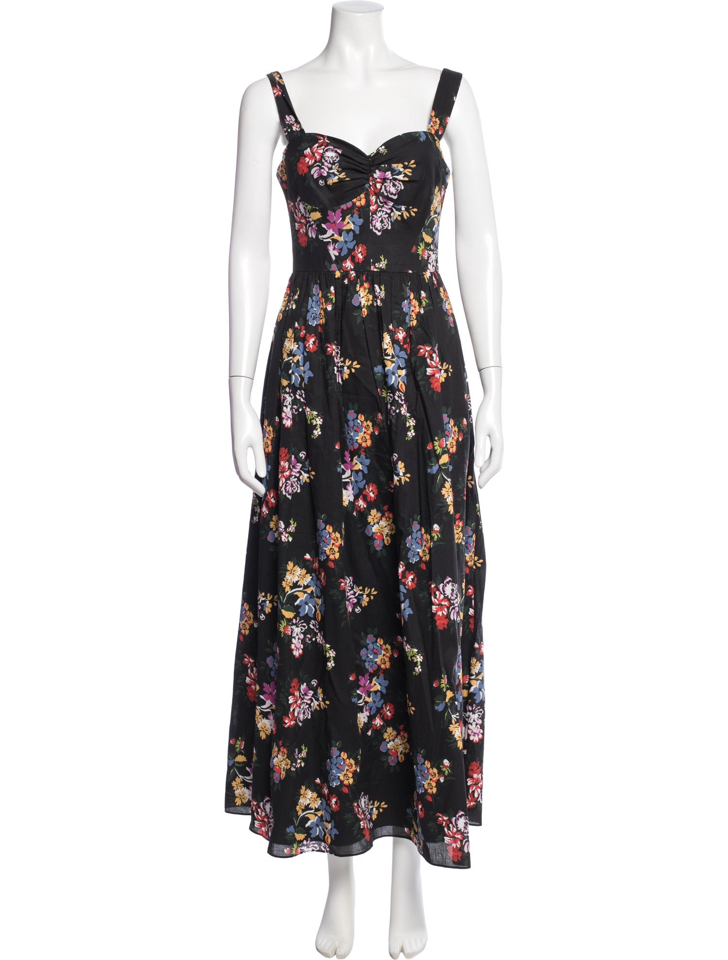 Adam Lippes Floral Print Long Dress