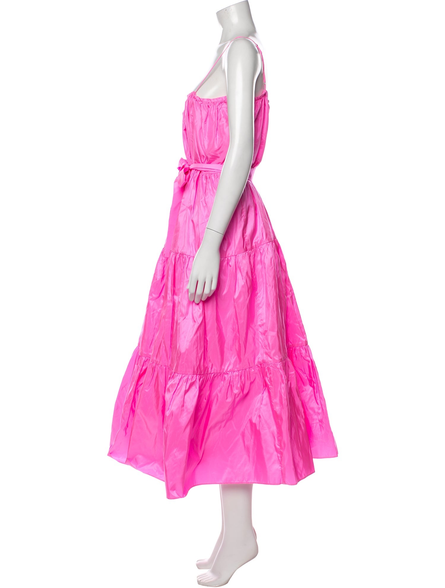 Adam Lippes Square Neckline Midi Length Dress