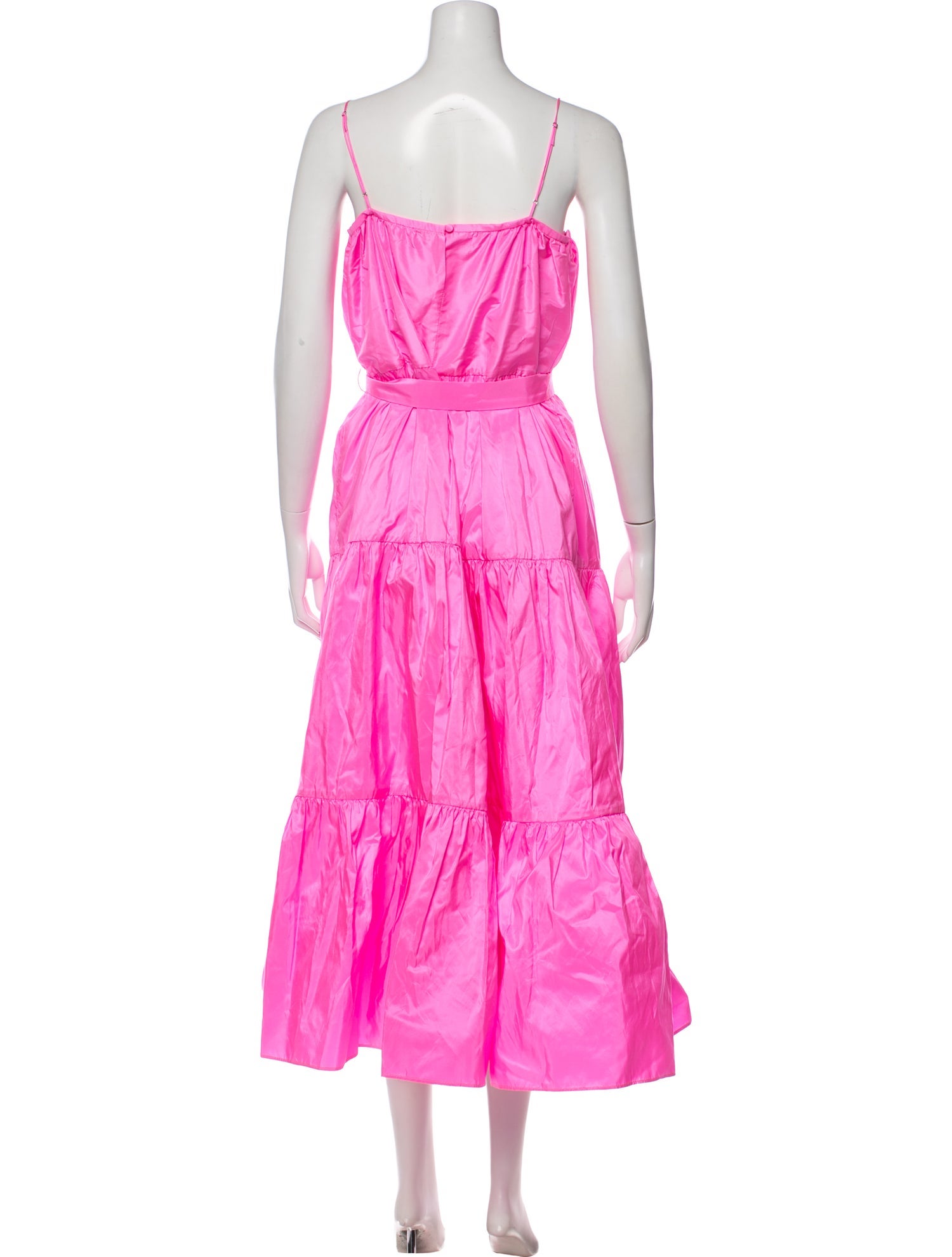 adam lippes dress Floral Pleated Midi Dress