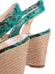 Alexandre Birman Snakeskin Wedges