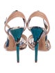 Alexandre Birman Snakeskin Caged Sandals