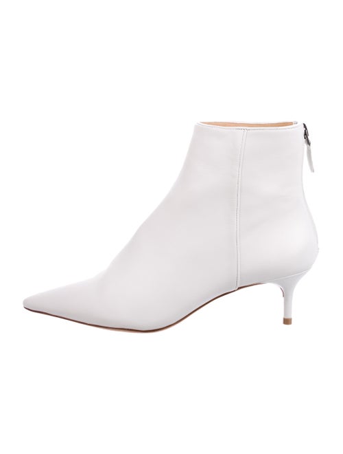 Alexandre Birman Leather Ankle Boots White
