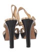 Alexandre Birman Animal Print T-Strap Sandals