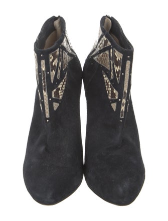 Alexandre Birman Suede Printed Boots