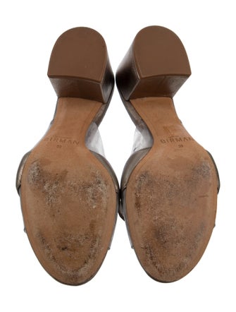 Alexandre Birman Leather Bow Accents Slides