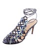 Alexandre Birman Leather Printed Gladiator Sandals