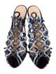 Alexandre Birman Leather Printed Gladiator Sandals