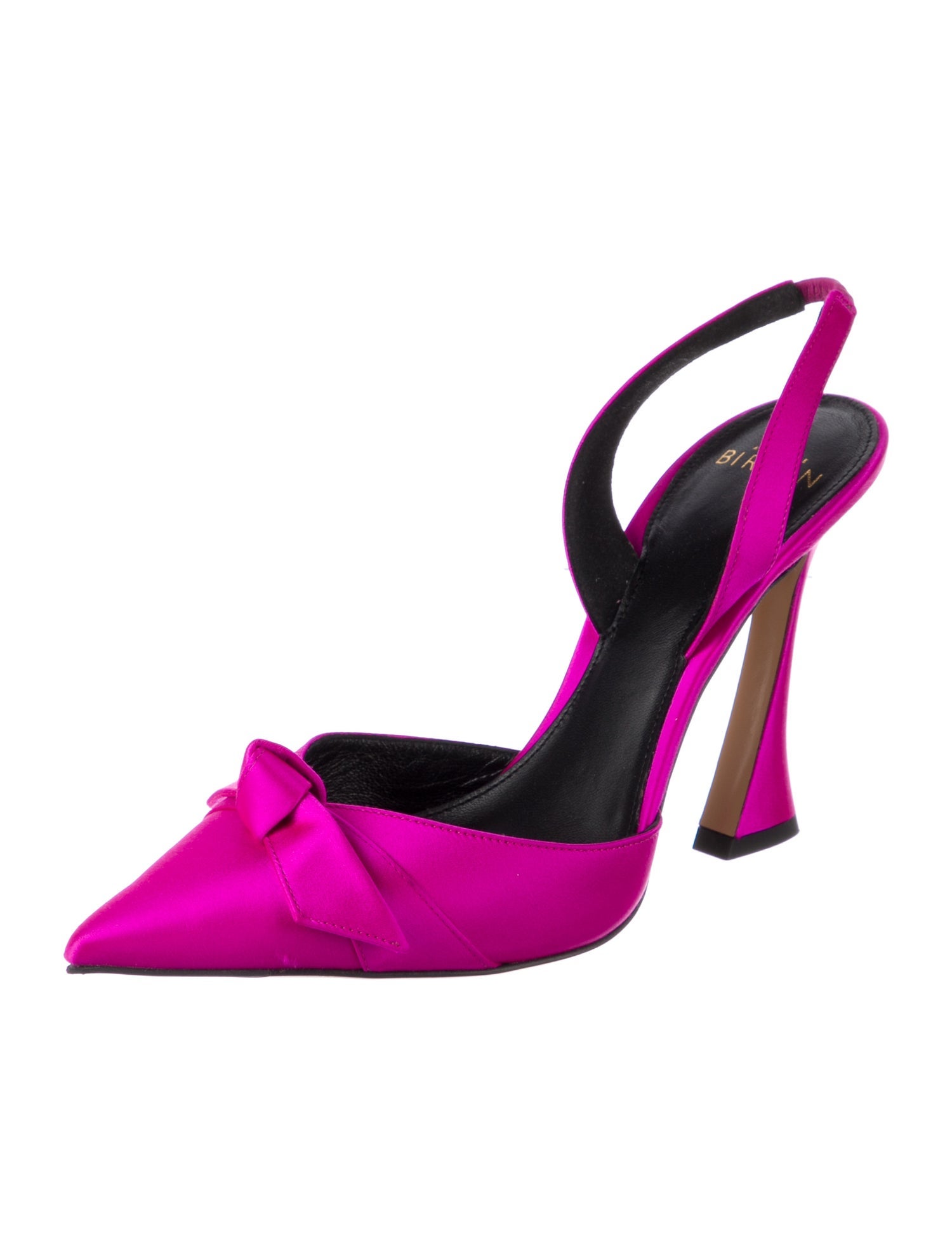 Alexandre Birman Satin Bow Accents Slingback Pumps w/ Tags