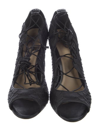 Alexandre Birman Snakeskin Printed Pumps