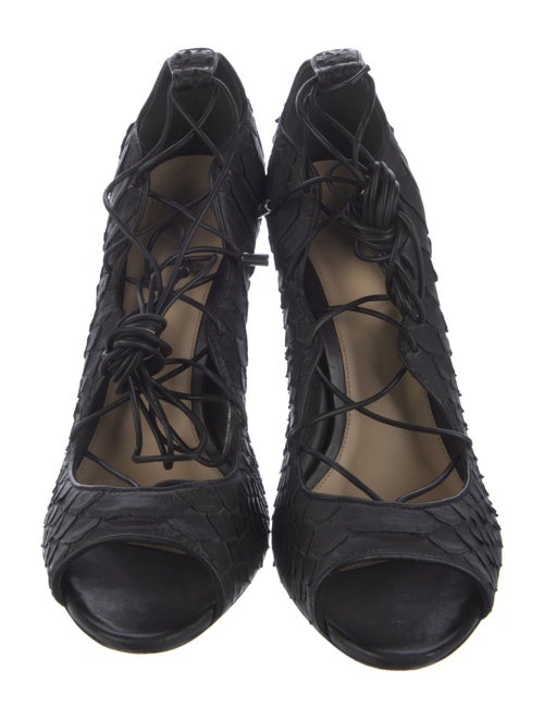 Alexandre Birman Snakeskin Printed Pumps