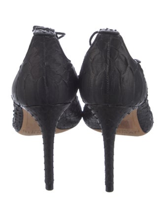 Alexandre Birman Snakeskin Printed Pumps