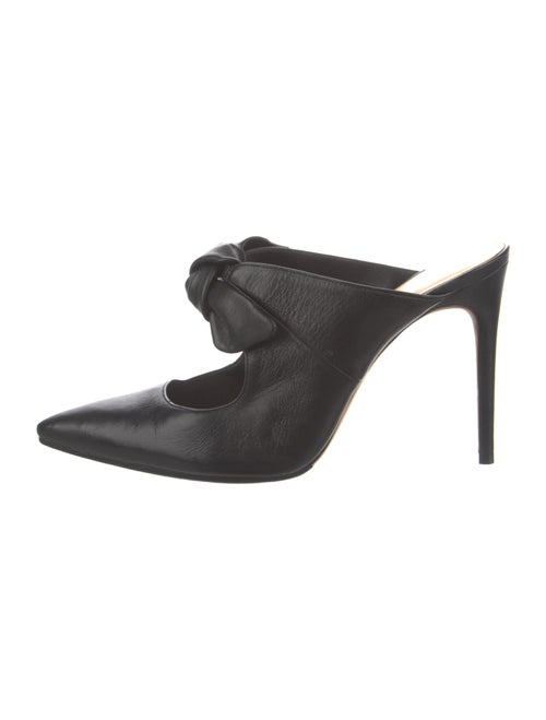 Alexandre Birman Leather Polka Dot Print Mules