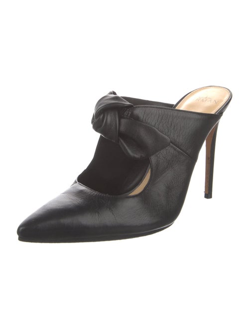 Alexandre Birman Leather Polka Dot Print Mules