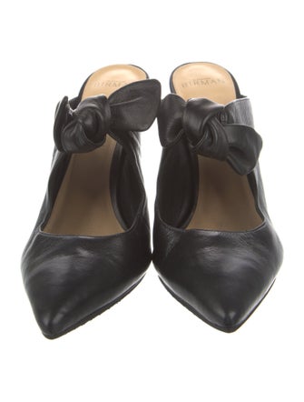 Alexandre Birman Leather Polka Dot Print Mules