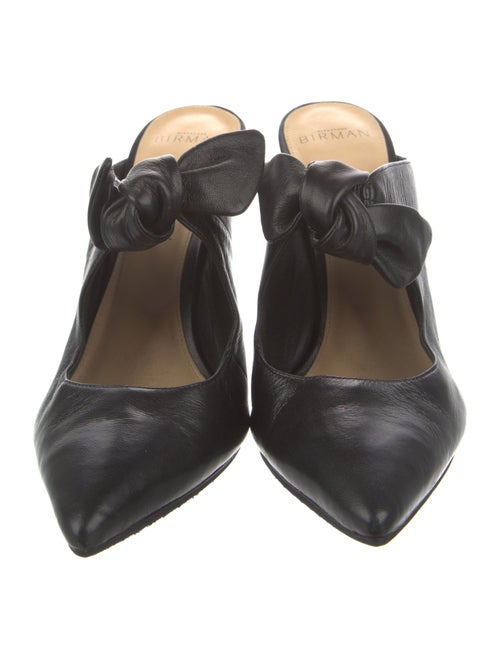 Alexandre Birman Leather Polka Dot Print Mules