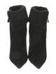 Alexandre Birman Suede Fur Trim Boots