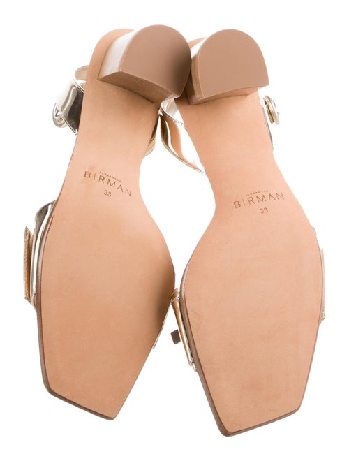 Alexandre Birman Patent Leather Crystal Embellishments Sandals