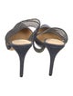 Alexandre Birman Suede Colorblock Pattern Mules