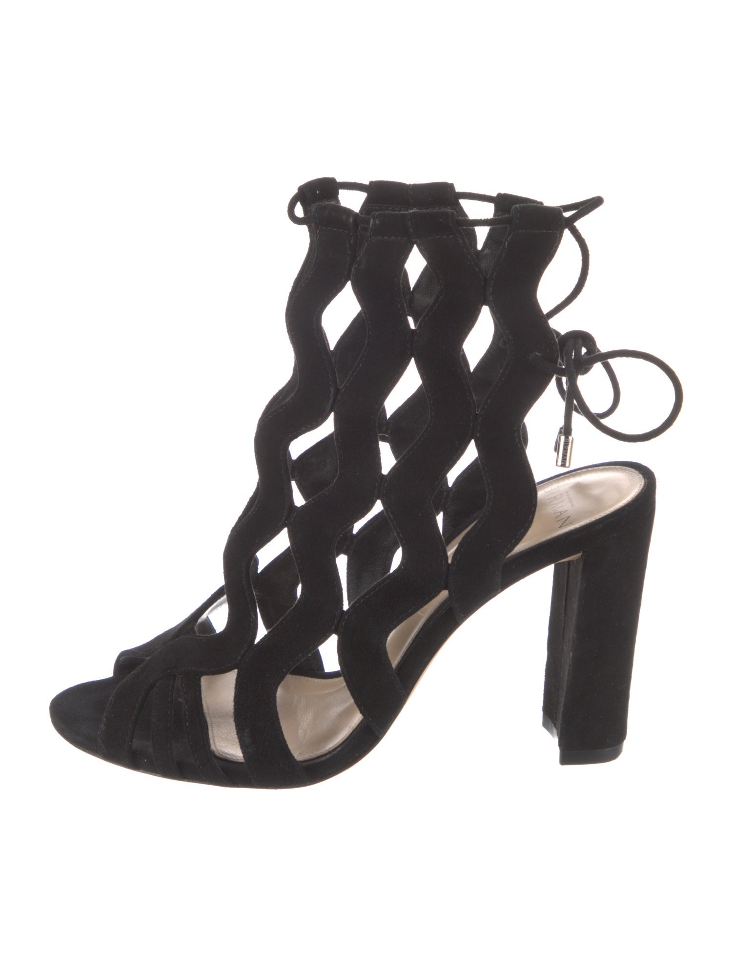 Alexandre Birman Suede Cutout Accent Gladiator Sandals