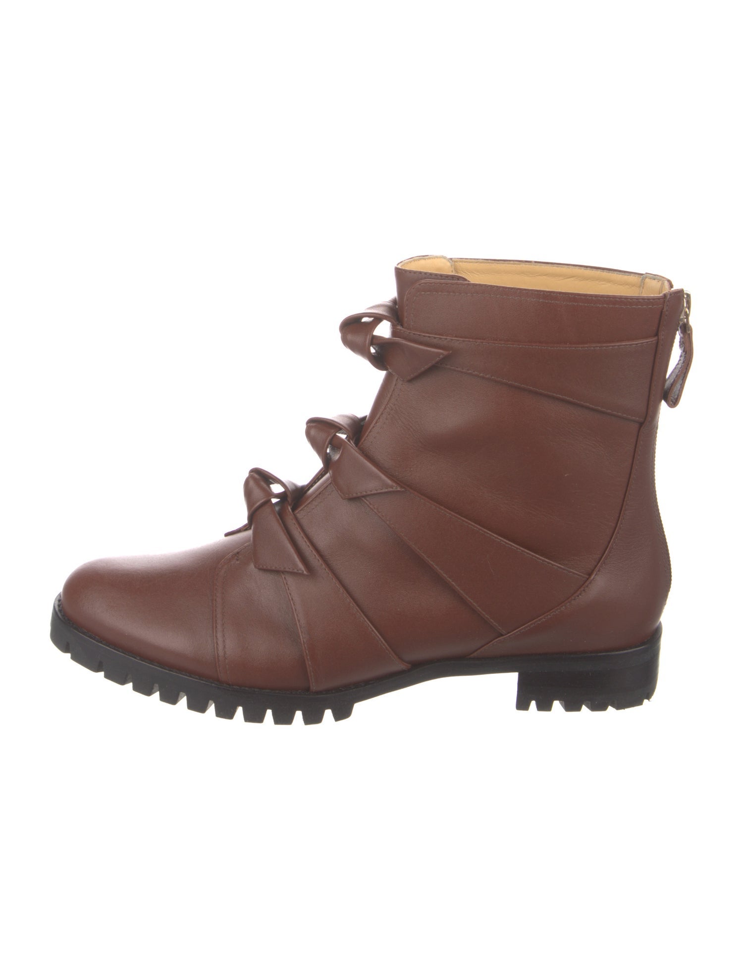 Alexandre Birman Leather Combat Boots
