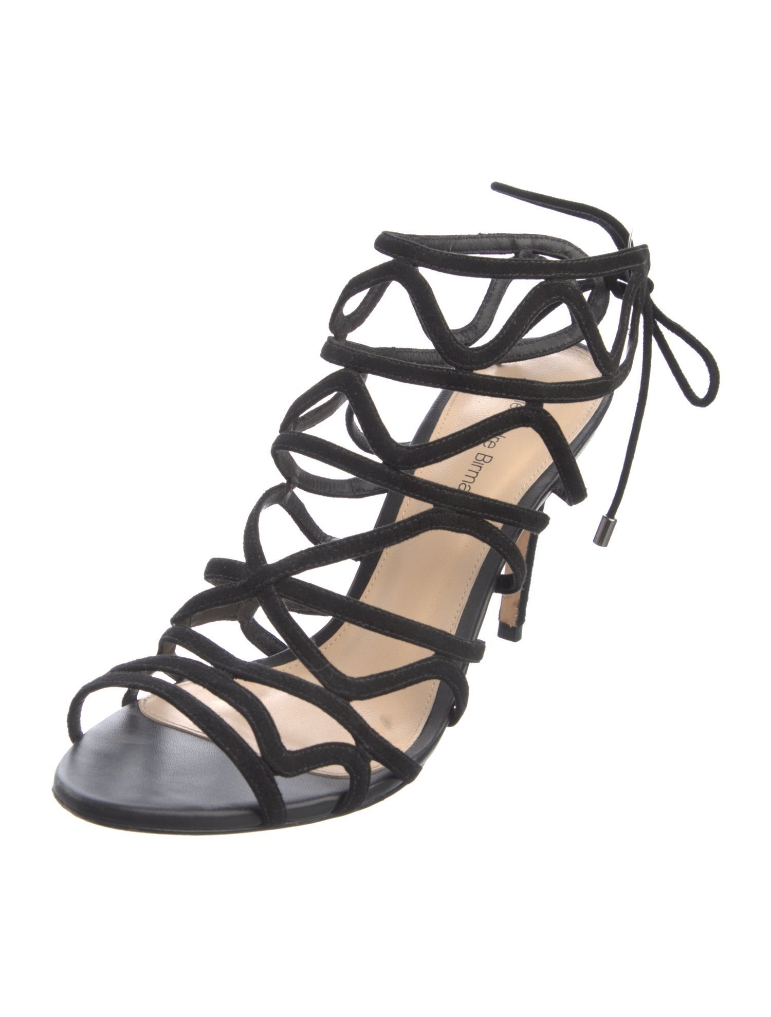 Alexandre Birman Suede Cutout Accent Gladiator Sandals