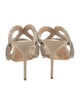 Alexandre Birman Suede Crystal Embellishments Slides