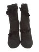 Alexandre Birman Suede Bow Accents Boots