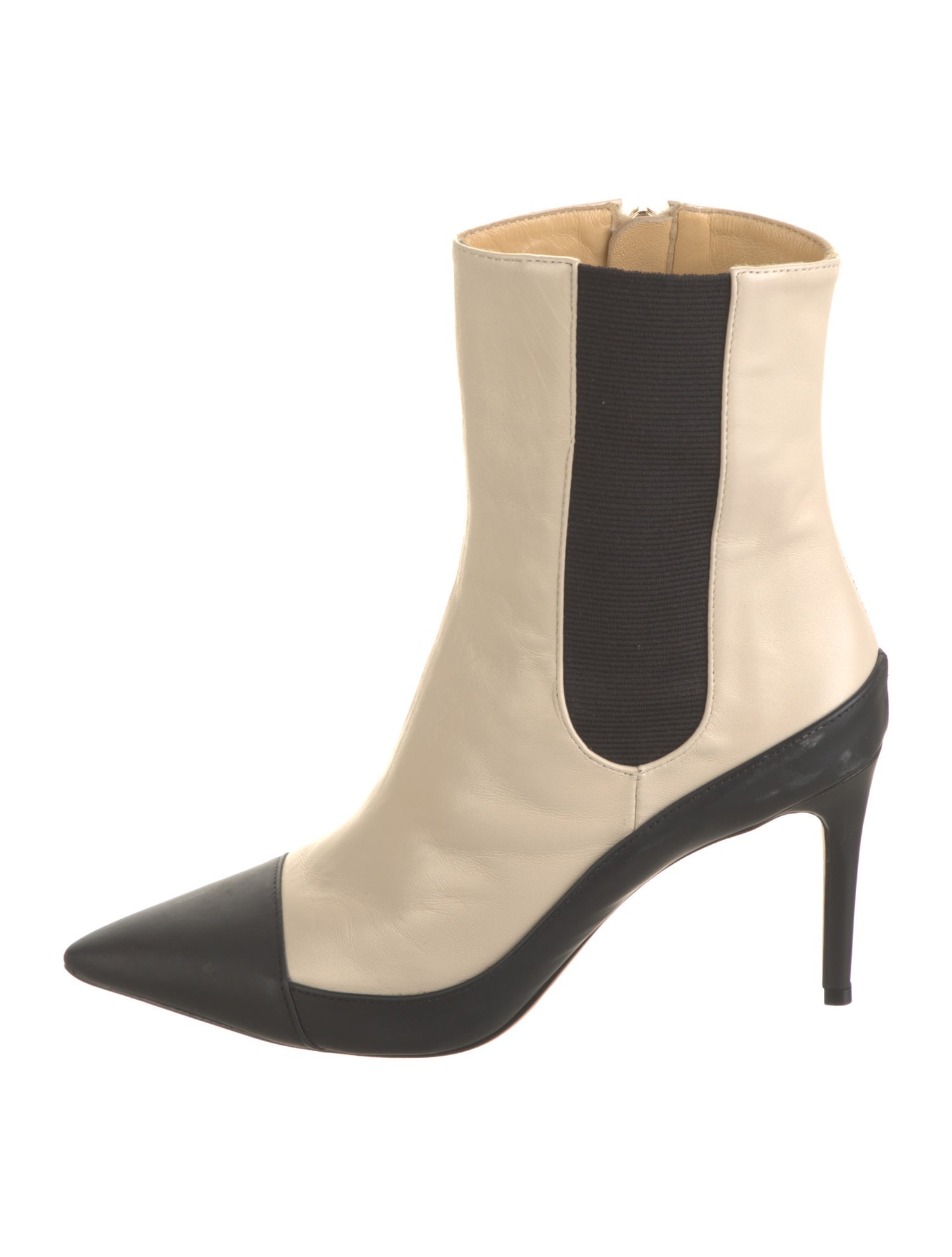 Alexandre Birman Leather Colorblock Pattern Boots