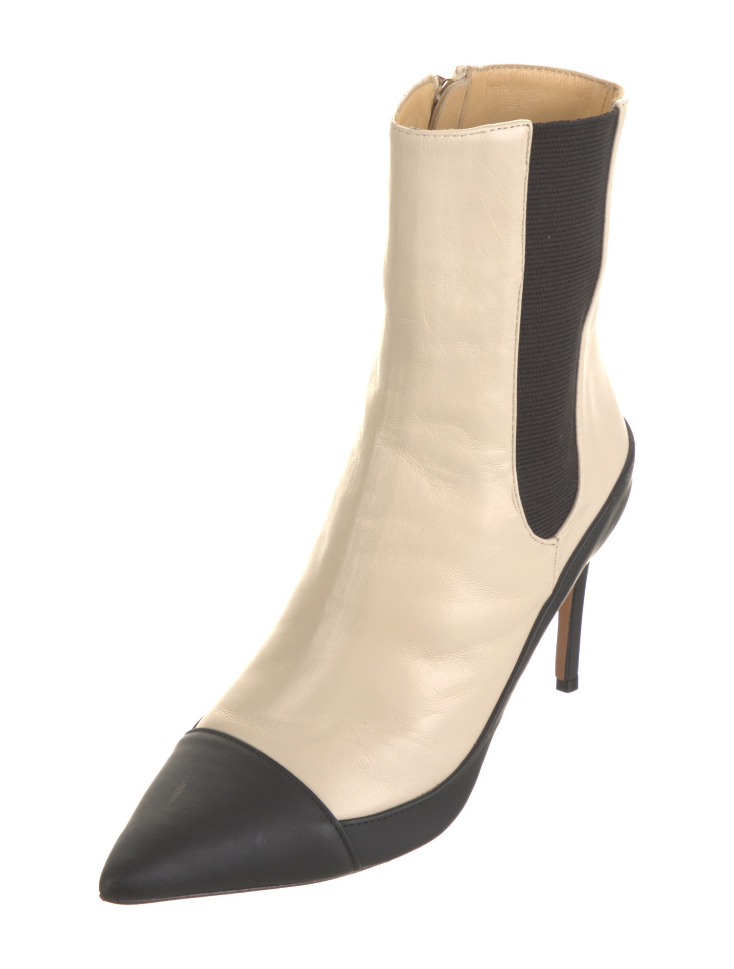 Alexandre Birman Leather Colorblock Pattern Boots