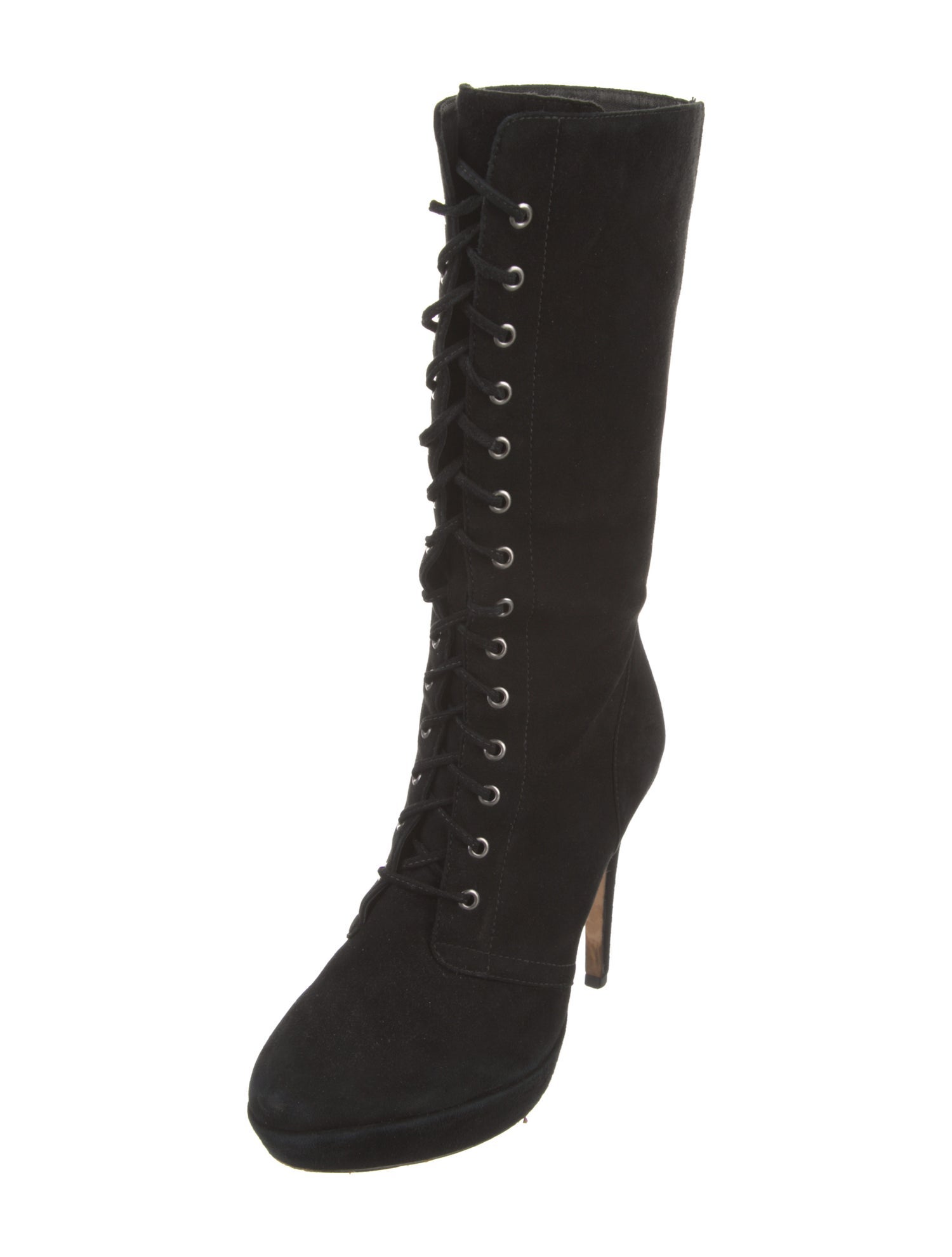 Alexandre Birman Suede Lace-Up Boots