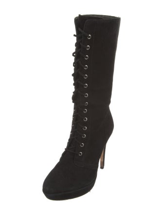 Alexandre Birman Suede Lace-Up Boots
