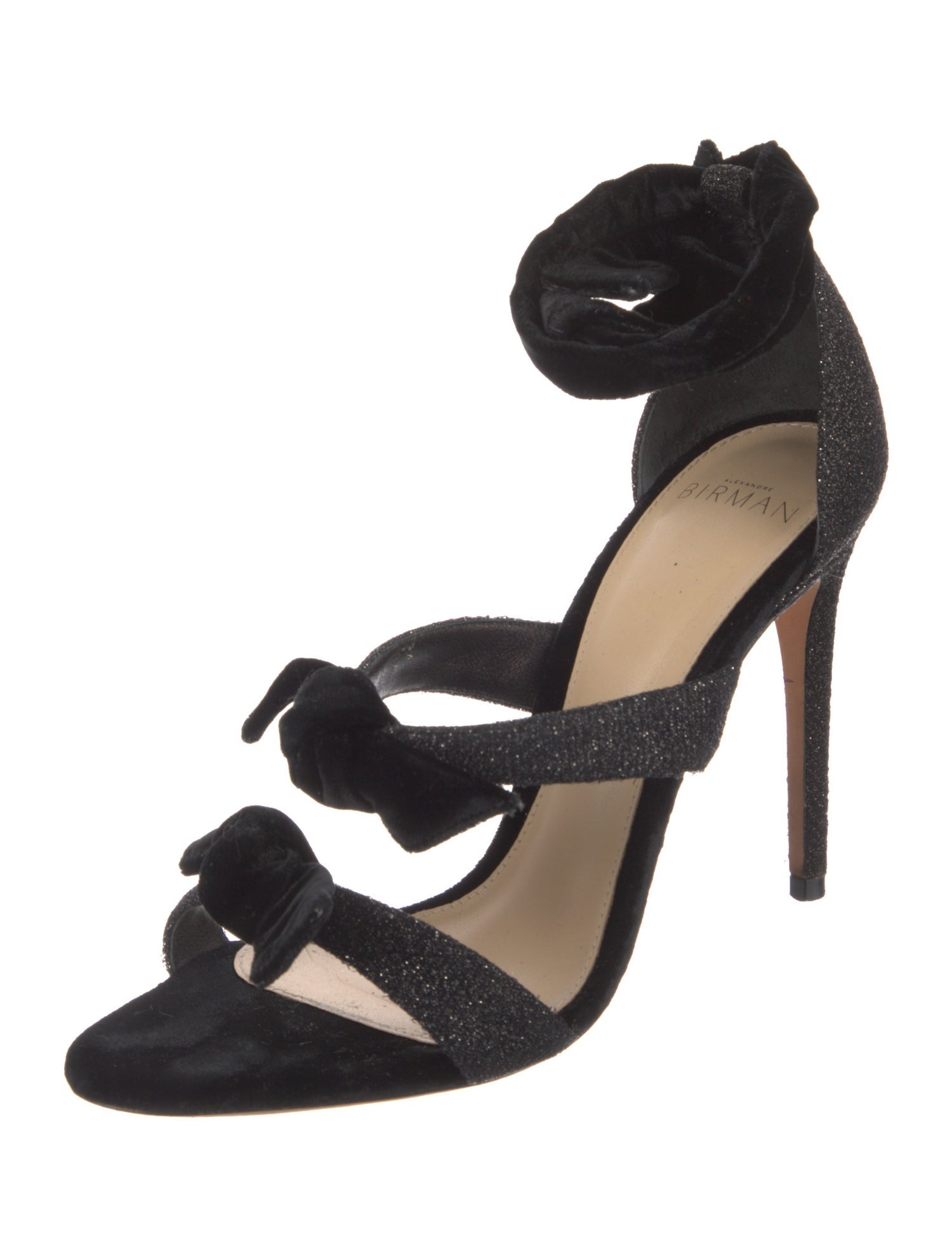 Alexandre Birman Velvet Sandals